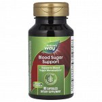 Nature&#039;s Way, добавка для поддержки уровня сахара в крови, 90 капсул