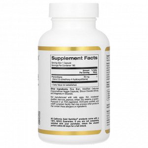 California Gold Nutrition, птеростильбен, 50 мг, 180 растительных капсул