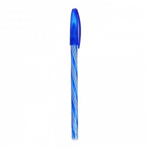 УЦЕНКА Набор ручек шариковых, 0.5 мм, 4 штуки "Спираль", стержень синий, флуоресцентный корпус, МИКС, плохо пишет