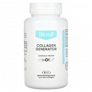 BioSil, Collagen Generator, средство для стимулирования производства коллагена, 120 оригинальных капсул