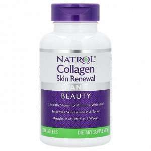 Natrol, Коллаген для восстановления кожи, 120 таблеток