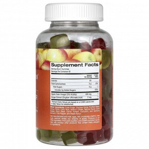California Gold Nutrition, жевательная добавка с яблочным уксусом, натуральный яблочный вкус, 90 вегетарианских жевательных таблеток