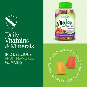 21st Century, Vita Joy, жевательные мармеладки, мультивитамины для взрослых, фруктовые, 75 жевательных таблеток