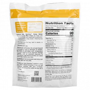 California Gold Nutrition, рисовые чипсы с водорослями, со вкусом меда и сливочного масла, 142 г (5 унций)