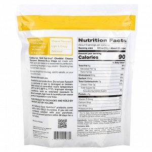 California Gold Nutrition, рисовые чипсы с водорослями, со вкусом сыра, 142 г (5 унций)