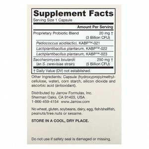Jarrow Formulas, Jarro-Dophilus Gut Calm, 30 вегетарианских капсул с отсроченным высвобождением