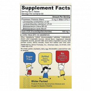 Jarrow Formulas, Yum-Yum Dophilus, без сахара, с натуральным ароматизатором со вкусом малины, 120 жевательных таблеток