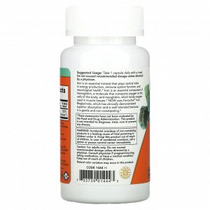 NOW Foods, железо, двойной концентрации, 36 мг, 90 вегетарианских капсул