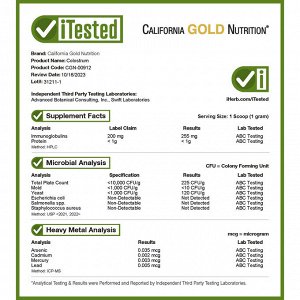 California Gold Nutrition, концентрированное молозиво в порошке, 200 г (7,05 унции)