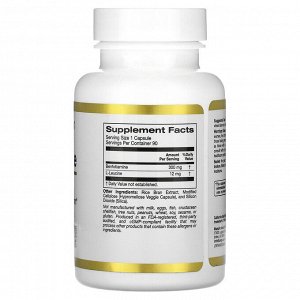 California Gold Nutrition, бенфотиамин, 300 мг, 90 растительных капсул