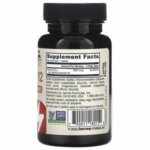 Jarrow Formulas, метил B-12, вишневый вкус, 500 мкг, 100 жевательных леденцов