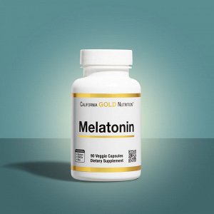 California Gold Nutrition, мелатонин, 3 мг, 90 растительных капсул