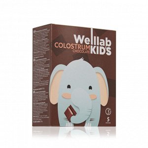 Детский напиток WELLLAB KIDS COLOSTRUM со вкусом «Шоколад», 5 саше