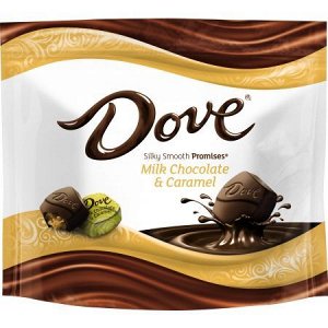 Набор конфет молочный шоколад и карамель Dove Promises (Milk Chocolate & Caramel) 215,7 гр