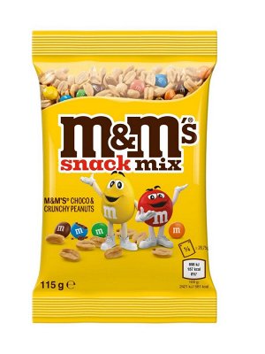 Закусочный микс из арахиса и шоколадного драже M&M Snack Mix 115 гр