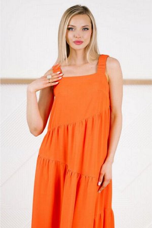 Сарафан  MONA STYLE FASHION&DESIGN 24008 оранжевый