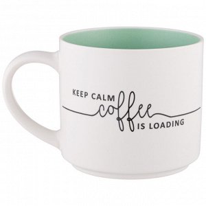 Кружка "keep calm coffee is loading" 470 мл