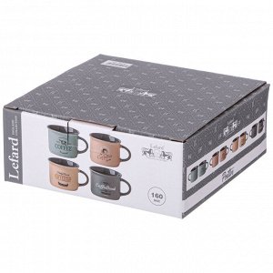 НАБОР КРУЖЕК ИЗ 4 ШТ ""COFFEE"" 160 МЛ