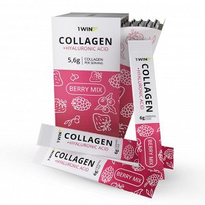 Коллаген + Гиалуроновая кислота + Витамин С, Вкус: Ягодный микс, 30 саше-стиков