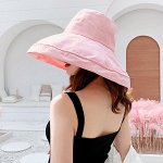Солнцезащитная шляпа с широкими полями, розовый