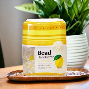 Освежитель воздуха - ароматические шарики для дома (Лимон) 200мл.  HAPPYROOM. Корея