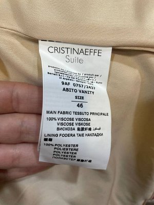 Платье Итальянский бренд Cristina Effe 
Размер итальянский, чтобы получить свой русский, надо прибавить 2.
46 ит = 48 рус
Ремень не входит в комплект