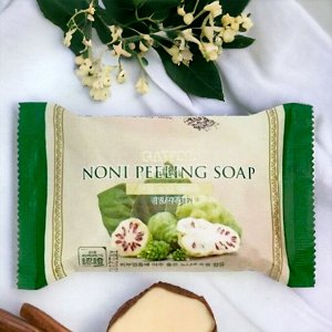 Косметическое отшелушивающее мыло для лица и тела с фруктовым экстрактом Нони (для всех типов кожи) 150г.  JUNO Gawol Noni. Корея