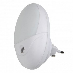 Светильник - ночник с датчиком освещенности (день-ночь), белый, DTL-317 Овал/White/Sensor