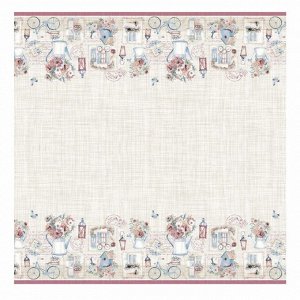 Скатерть 144х200 см, 150 г/м2, Самойловский текстиль, История открыток