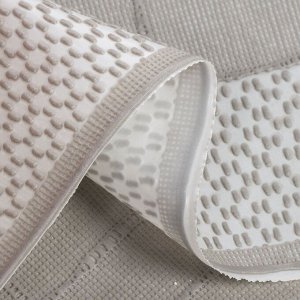 Скатерть 120х150 см, ПВХ, Linen, серая, ST-1116G