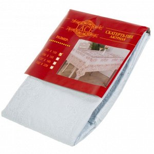 Скатерть 137х183 см, Лейс, белая, LP-0907U