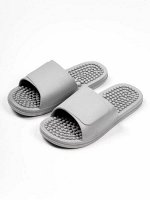Тапочки с массажным эффектом AMARO HOME Healthy Feet Открытый нос (Серый) grey