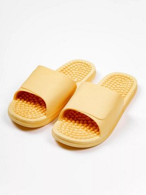 Тапочки с массажным эффектом AMARO HOME Healthy Feet Открытый нос (Жёлтый) 38-39, yellow