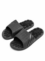 Тапочки с массажным эффектом AMARO HOME Relax Step Открытый нос (Чёрный) 44-45, black
