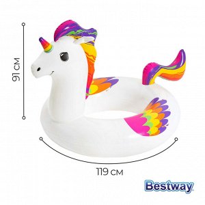 Круг для плавания Fantasy Unicorn, 119 x 91 см, 36159 Bestway