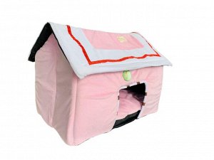 Домик для кошек и собак (Плюшевый. Разборный) Со съемной крышей