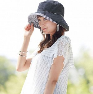 GOGIT UV Fluffy Denim Hat - шляпка с УФ защитой в сером оттенке