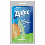 Ziploc пакеты для бутербродов, 14шт (16.5x14.9 см)