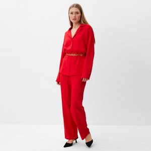 Костюм женский (рубашка, брюки) MINAKU:Casual Collection цвет красный
