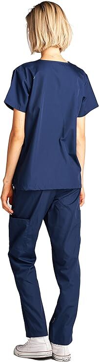 Dagacci Scrubs Medical Uniform Unisex - униформа для медперсонала в темно-синем оттенке