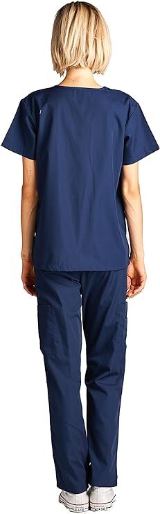 Dagacci Scrubs Medical Uniform Unisex - униформа для медперсонала в темно-синем оттенке