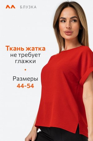 Женская летняя блузка из ткани-жатка