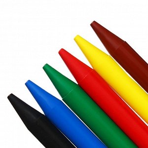 Мелки пластиковые 6 цветов ErichKrause, диаметр 7 мм, заточенные