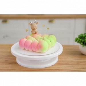 Форма для муссовых десертов и выпечки KONFINETTA «Воздушные пузыри», силикон, 20x5,5 см, цвет белый