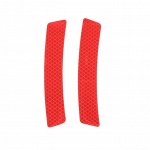 Наклейка на авто, светоотражающая, 13.5x2.5 см, красный, набор 2 шт.