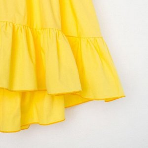 Платье детское KAFTAN Princess 34 (122-128 см), жёлтое