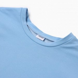 Комплект (футболка, шорты) женский MINAKU: Casual Collection, цвет голубой