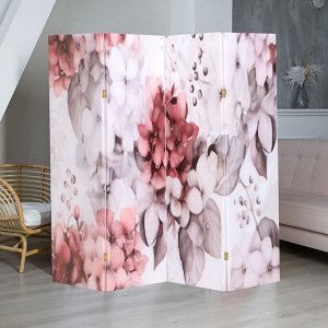 Ширма "Акварель, цветы", 200х160 см