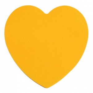 Блок с липким краем бумажный 70x70мм, ErichKrause "Heart Neon", 50 листов, оранжевый