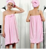 Банное полотенце-юбка нежно-розовое